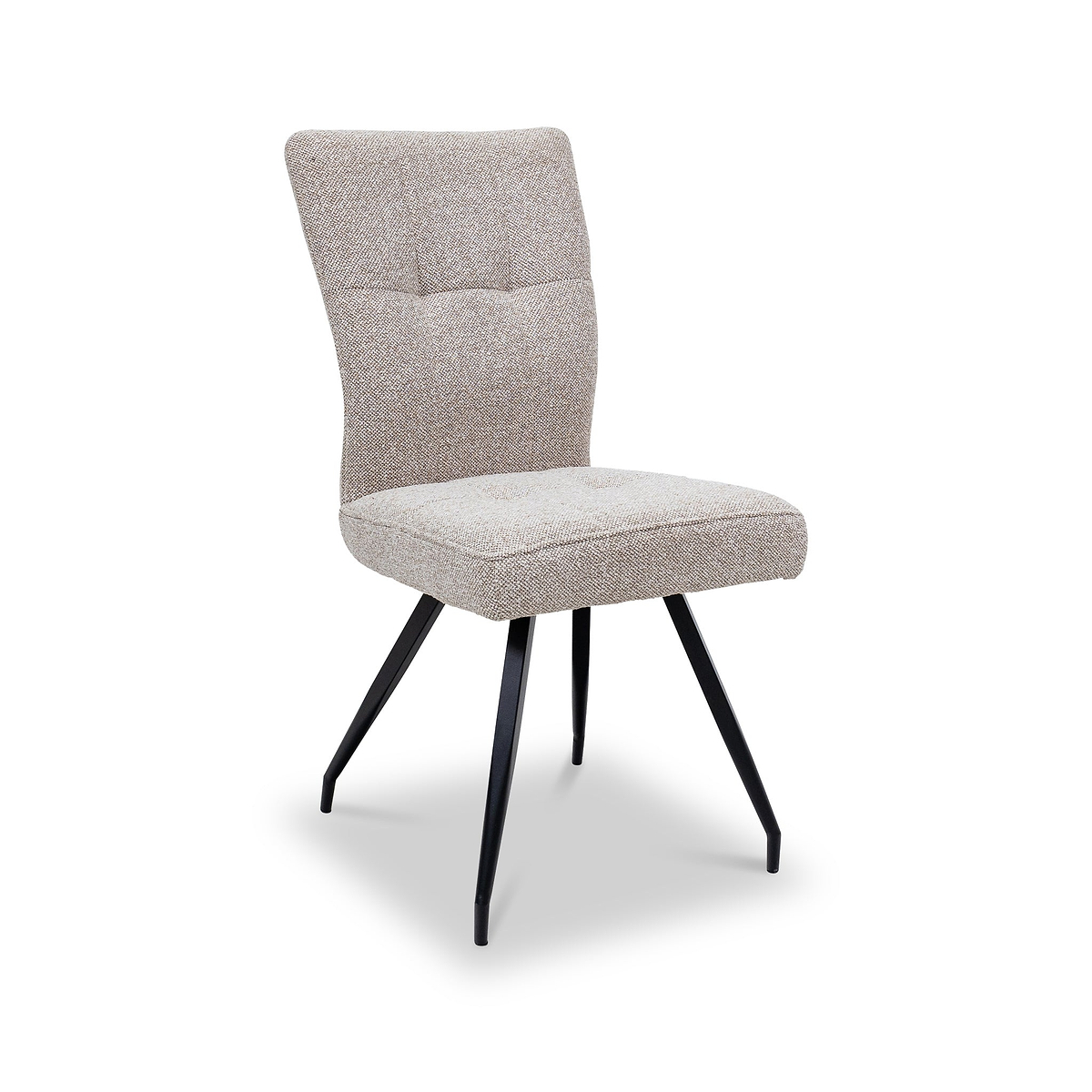 Digby Textured Fabric Dining Chair Angle2 from Roseland Furniture