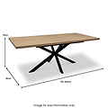 Perez-160-200cm-ext-dining-table-light-oak from Roseland Furniture