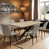 Perez-160-200cm-ext-dining-table-light-oak from Roseland Furniture