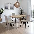 Frankie-120cm-oak-effect-dining-table-light-oak from Roseland Furniture
