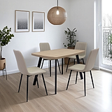 Frankie-120cm-oak-effect-dining-table-light-oak from Roseland Furniture