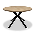 Rivera-120cm-round-dining-table-light-oak from Roseland Furniture