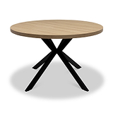Rivera-120cm-round-dining-table-light-oak from Roseland Furniture