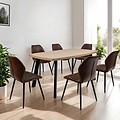 Colton 160cm Dining Table Angle1 from Roseland Furniture