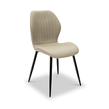 Manuelle-faux-leather-dining-chair-cream from Roseland Furniture