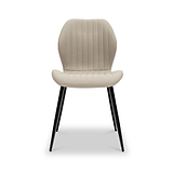 Manuelle-faux-leather-dining-chair-cream from Roseland Furniture