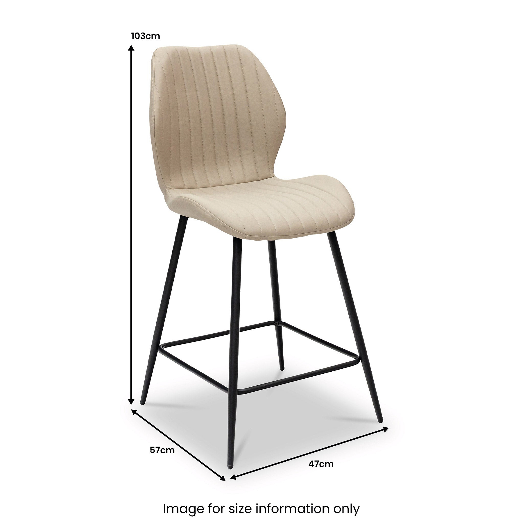 Manuelle Faux Leather Bar Stool from Roseland Furniture