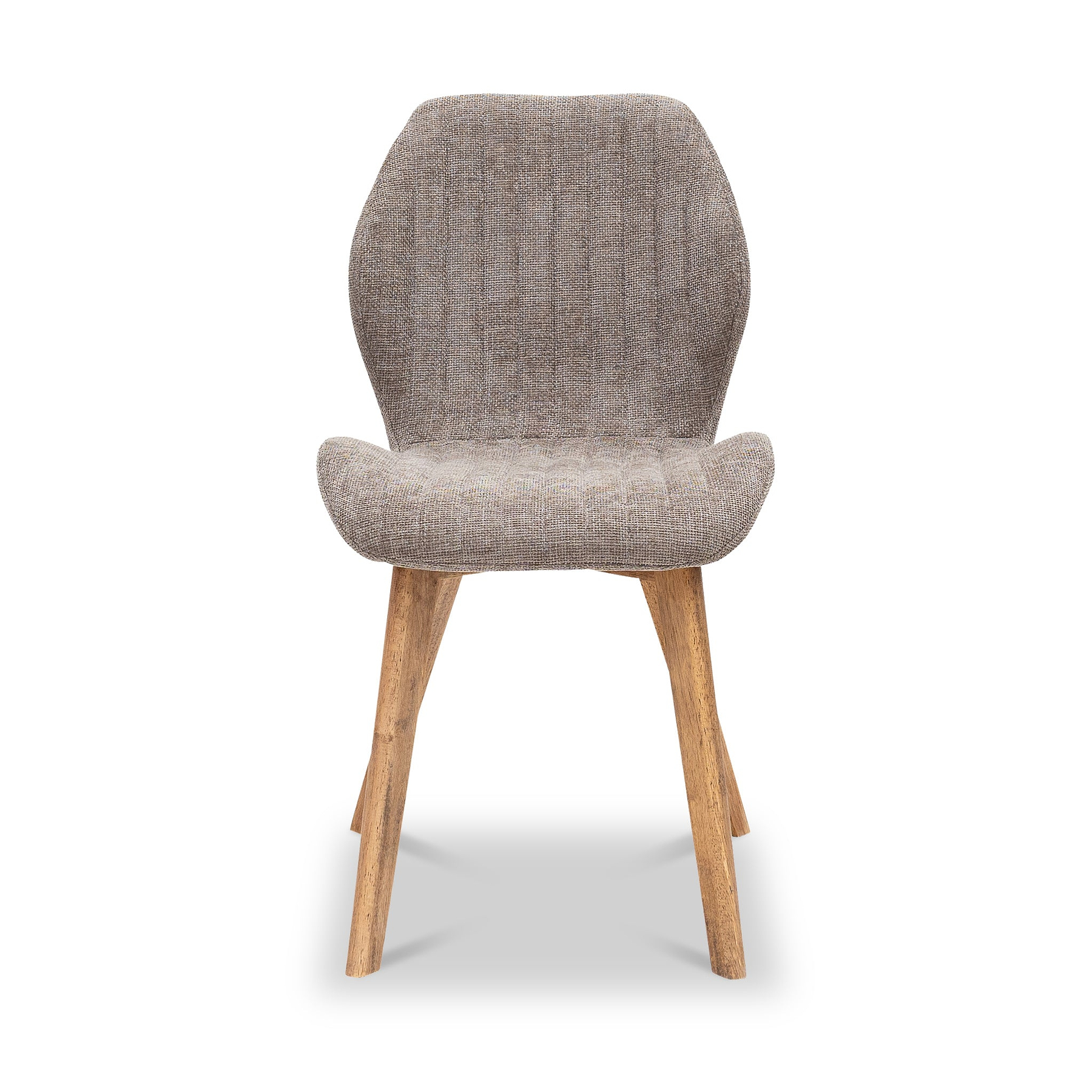 Belrose Textured Fabric Dining Chair Mocha from Roseland Furniture