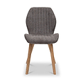 Belrose Textured Fabric Dining Chair Charcoal from Roseland Furniture