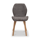 Belrose Textured Fabric Dining Chair Charcoal from Roseland Furniture
