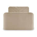 Koble Chevron Smart TV Bed Double Cream Close 3 from Roseland Furniture