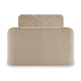 Koble Chevron Smart TV Bed Double Cream Close 3 from Roseland Furniture