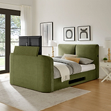 Koble Cordy Smart TV Bed Double Turtle Green from Roseland Furniture
