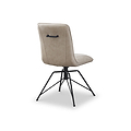 Calmore Taupe Faux Suede Dining Chair