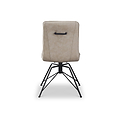 Calmore Taupe Faux Suede Dining Chair
