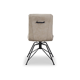Calmore Taupe Faux Suede Dining Chair