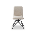 Calmore Taupe Faux Suede Dining Chair