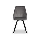 Callington Grey Velvet Dining Chair from Roseland Furniture