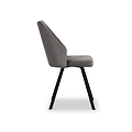 Callington Grey Velvet Dining Chair from Roseland Furniture