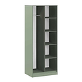Hudson Tall Open Shelf Unit in Olive by Roseland Furniture