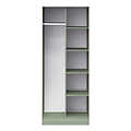 Hudson Tall Open Shelf Unit in Olive by Roseland Furniture