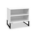 Hudson 2 Open Shelf Bedside in White from Roseland Furniture