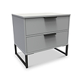 Hudson 2 Drawer Bedside Table from Roseland Furniture