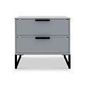 Hudson 2 Drawer Bedside Table from Roseland Furniture