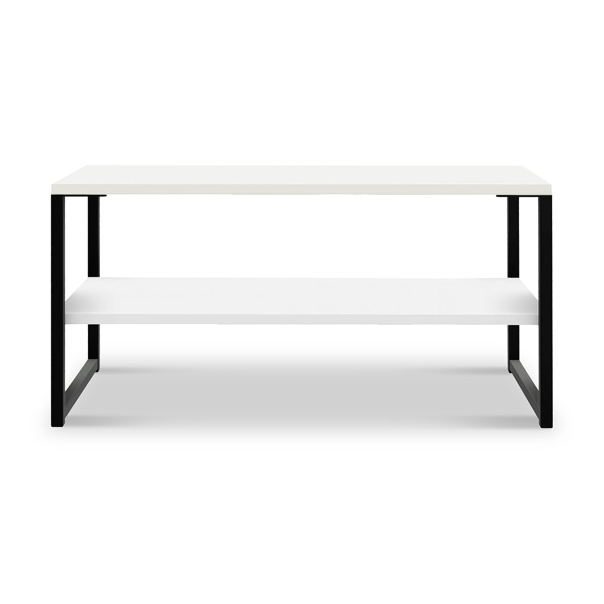Hudson White and Black Coffee Table from Roseland Furniture