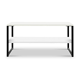 Hudson White and Black Coffee Table from Roseland Furniture