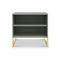 Hudson 2 Open Shelf Bedside in Olive from Roseland Furniture