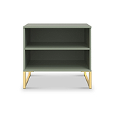 Hudson 2 Open Shelf Bedside in Olive from Roseland Furniture