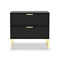 Hudson 2 Drawer Bedside Table from Roseland Furniture