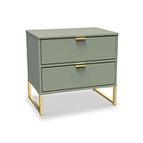 Hudson 2 Drawer Bedside Table from Roseland Furniture