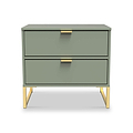 Hudson 2 Drawer Bedside Table from Roseland Furniture