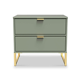 Hudson 2 Drawer Bedside Table from Roseland Furniture