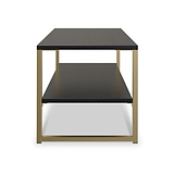 Hudson Black and Gold Coffee Table from Roseland Furniture
