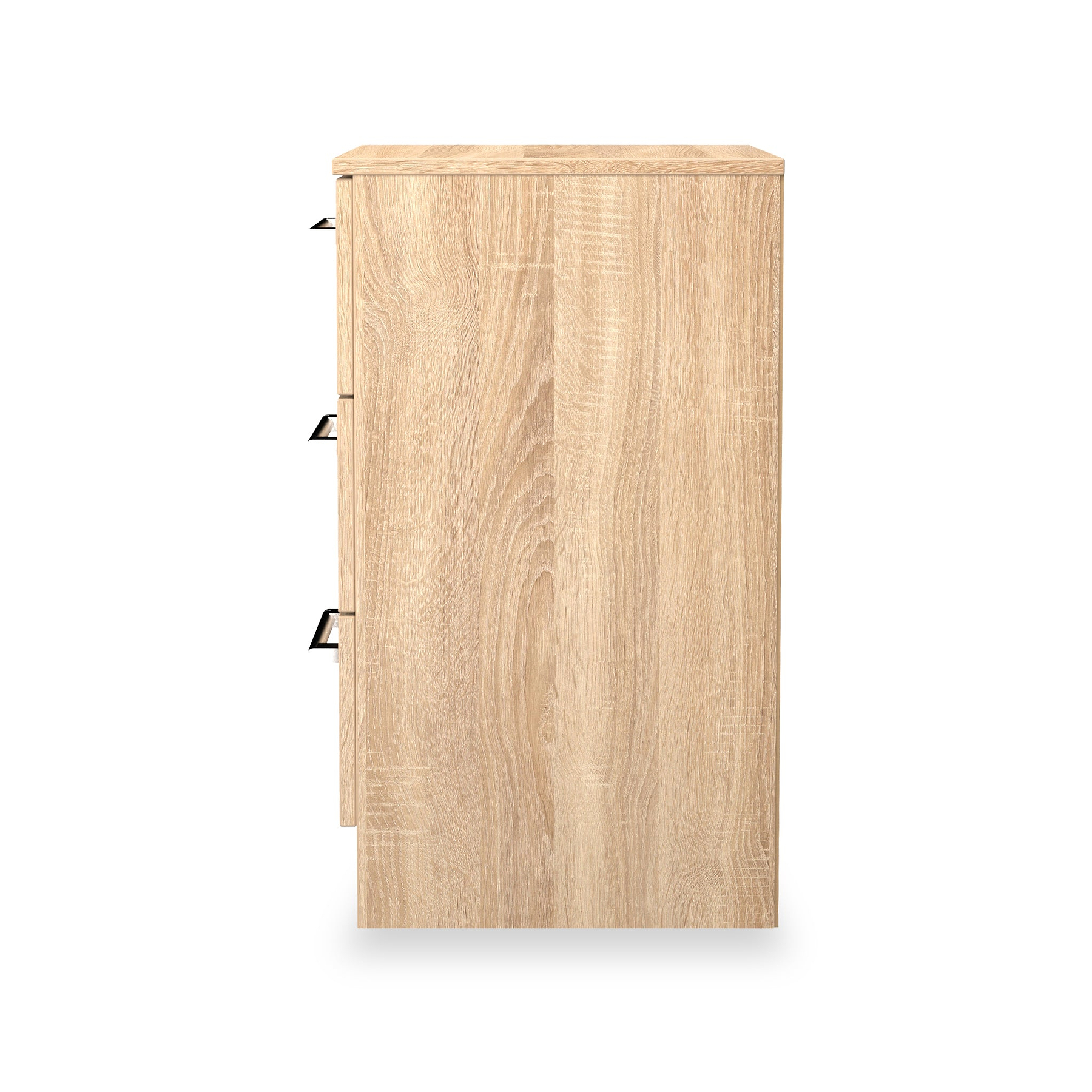 Hadley 3 Drawer Bedside Oak from Roseland Furniture