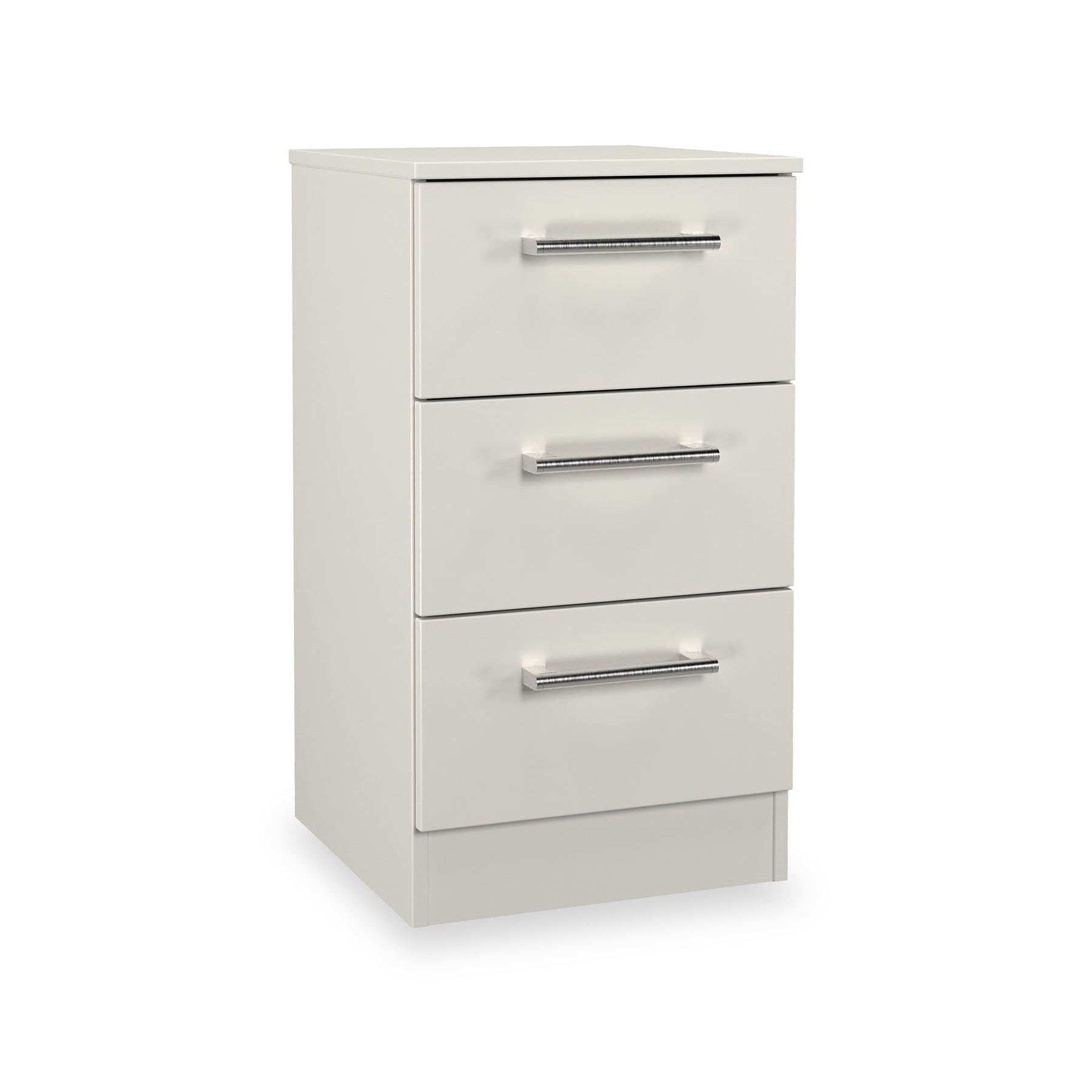 Hadley 3 Drawer Bedside Grey from Roseland Furniture