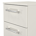 Hadley 3 Drawer Bedside Grey from Roseland Furniture