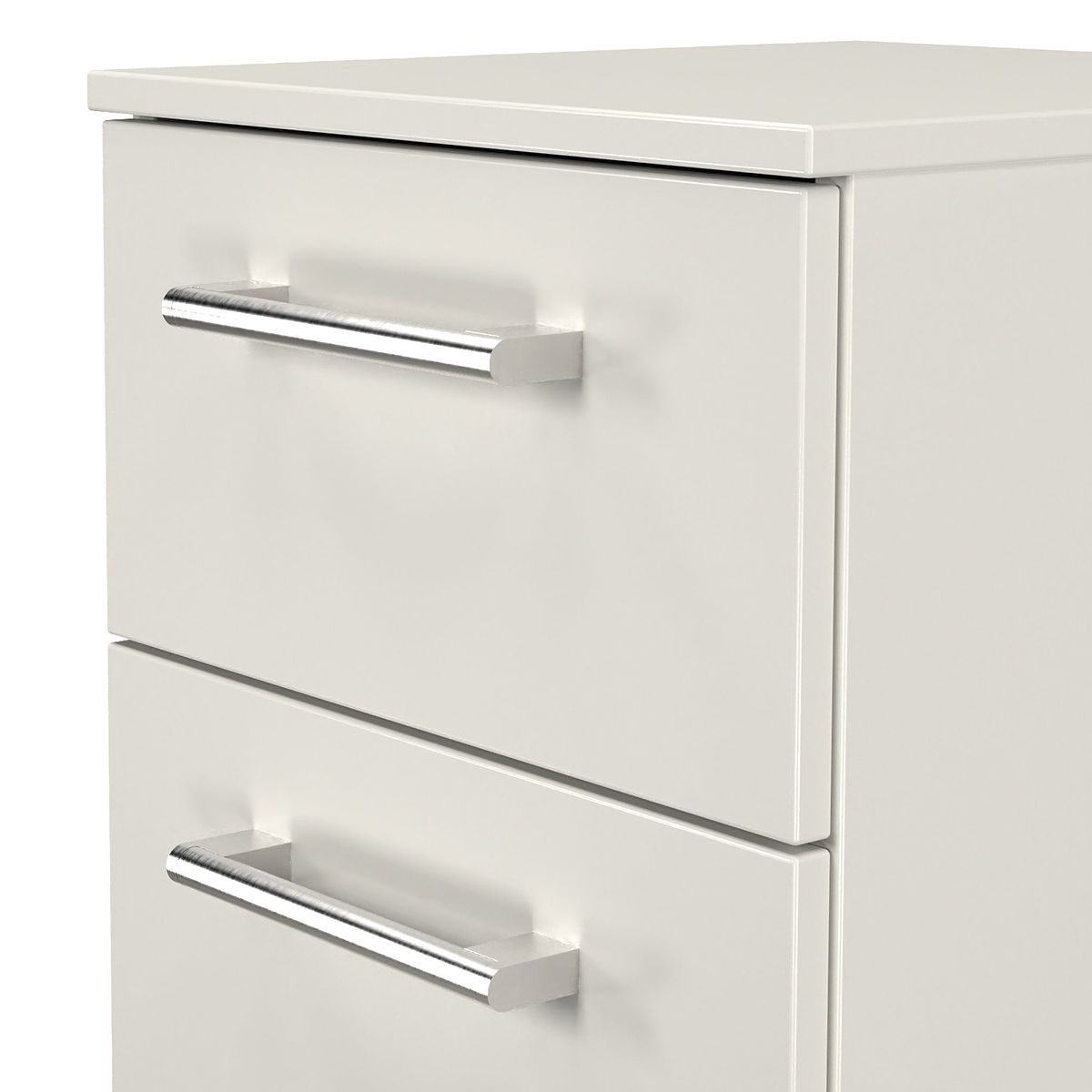 Hadley 3 Drawer Bedside Grey from Roseland Furniture