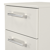 Hadley 3 Drawer Bedside Grey from Roseland Furniture