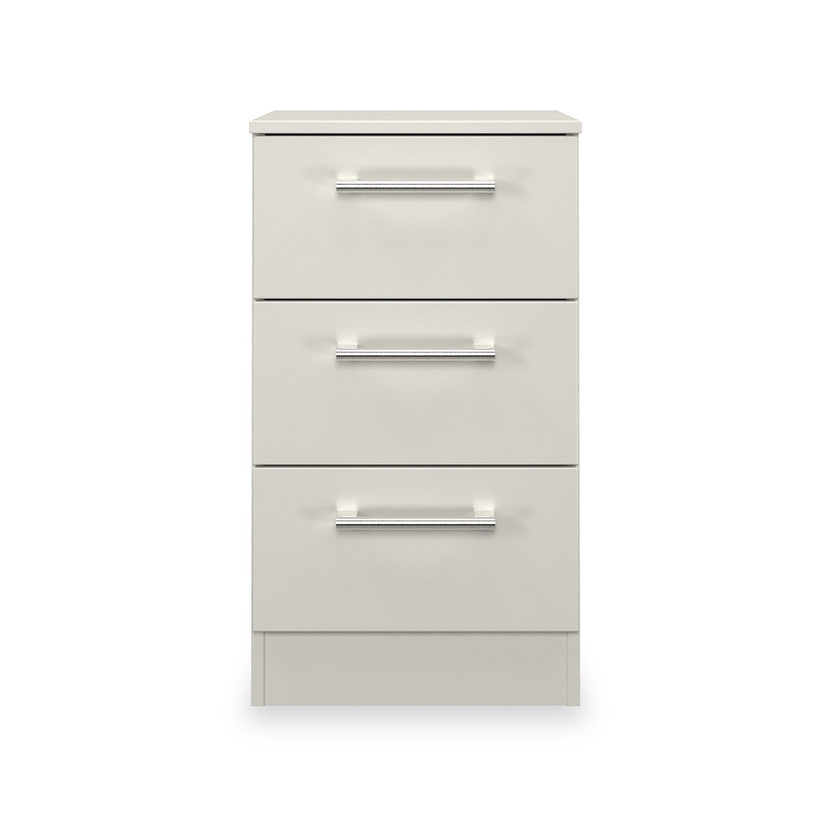 Hadley 3 Drawer Bedside Grey from Roseland Furniture