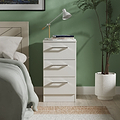 Hadley 3 Drawer Bedside Grey from Roseland Furniture