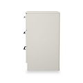 Hadley 3 Drawer Bedside Grey from Roseland Furniture