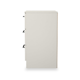 Hadley 3 Drawer Bedside Grey from Roseland Furniture
