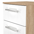 Hadley 3 Drawer Bedside White Oak from Roseland Furniture