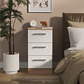 Hadley 3 Drawer Bedside White Oak from Roseland Furniture