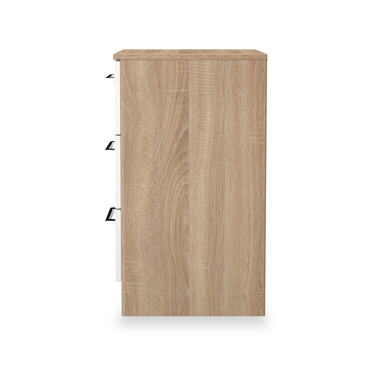 Hadley 3 Drawer Bedside White Oak from Roseland Furniture