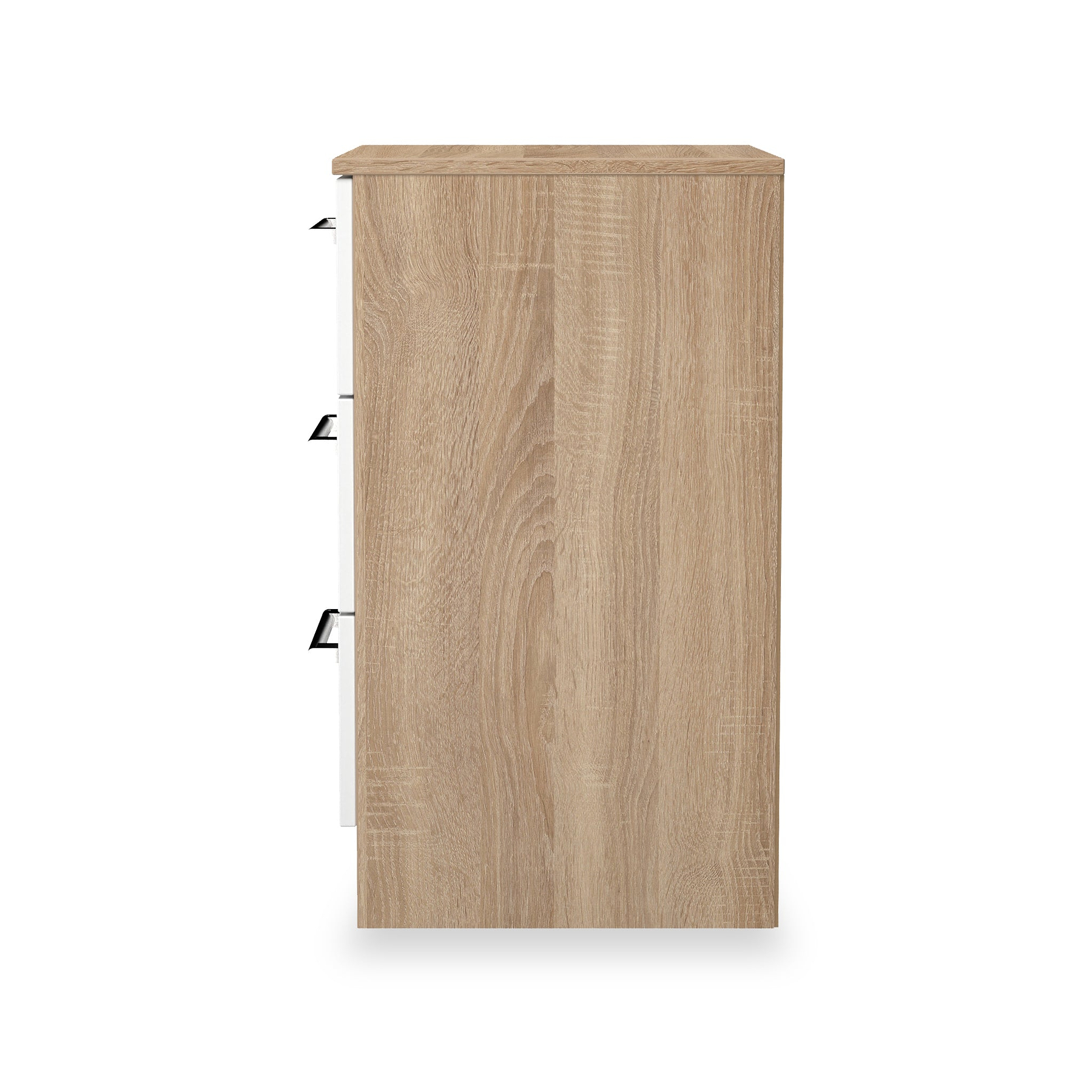 Hadley 3 Drawer Bedside White Oak from Roseland Furniture